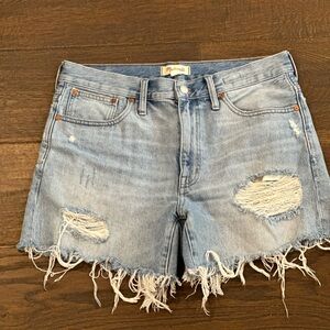 Madewell cutoff Jean short